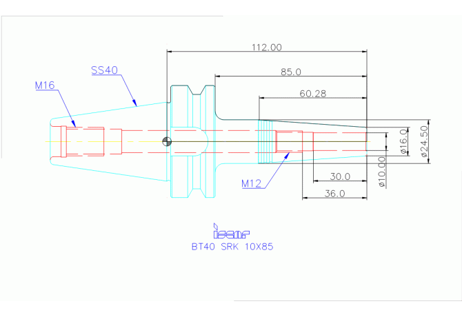 BT40 SRK 10X85