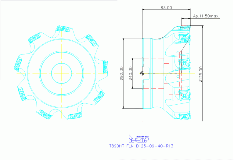 T890HT FLN D125-09-40-R13