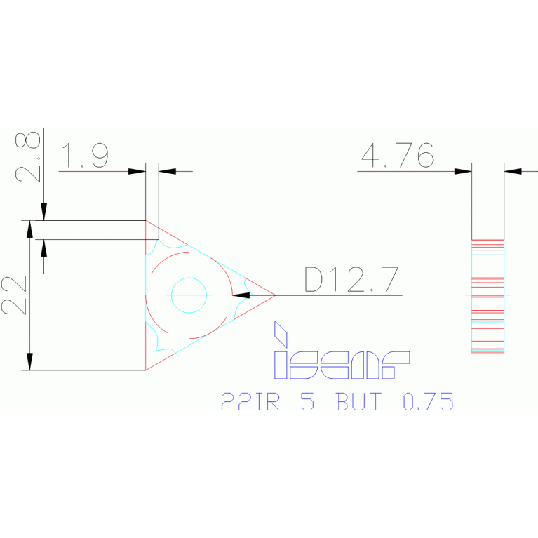 22IR 5 BUT 0.75 IC908