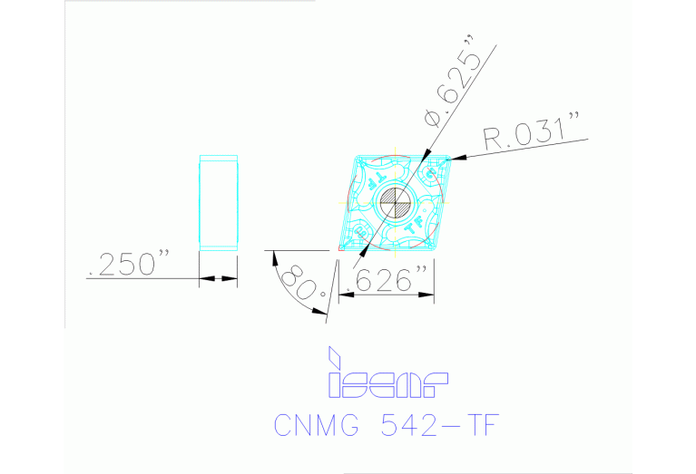 CNMG 160608-TF IC807