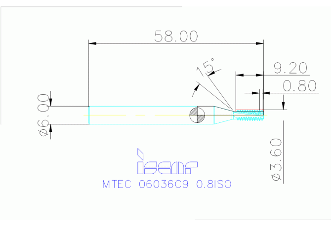 MTEC 06036C9 0.8ISO IC908