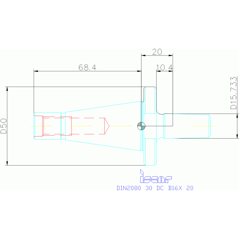 DIN2080 30 DC B16X 20