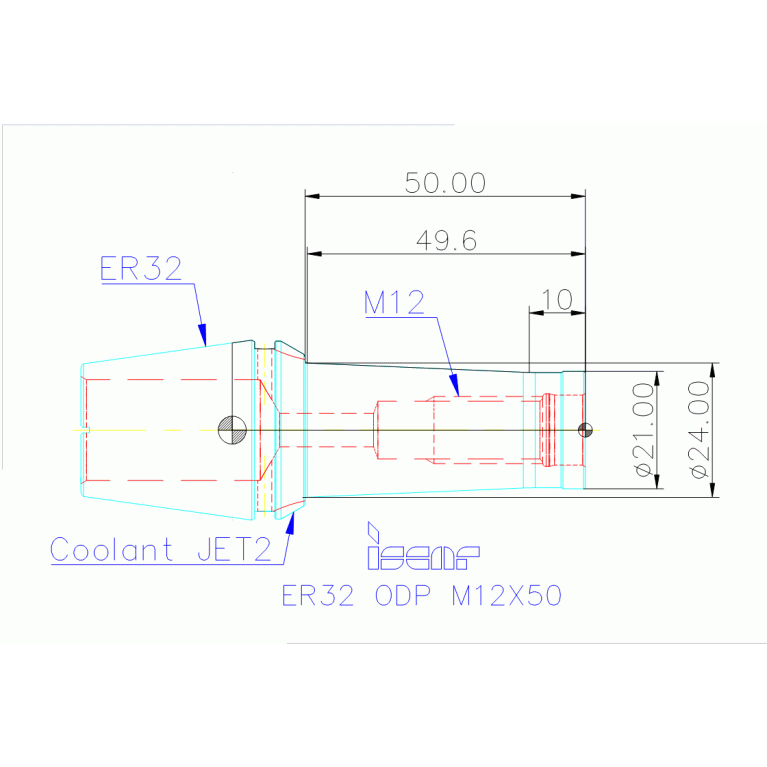 ER32 ODP M12X50