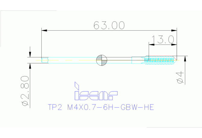 TP2 M4X0.7-6H-GBW-HE
