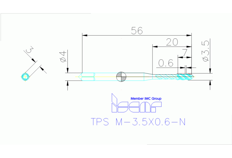 TPS M-3.5X0.6-N HEST