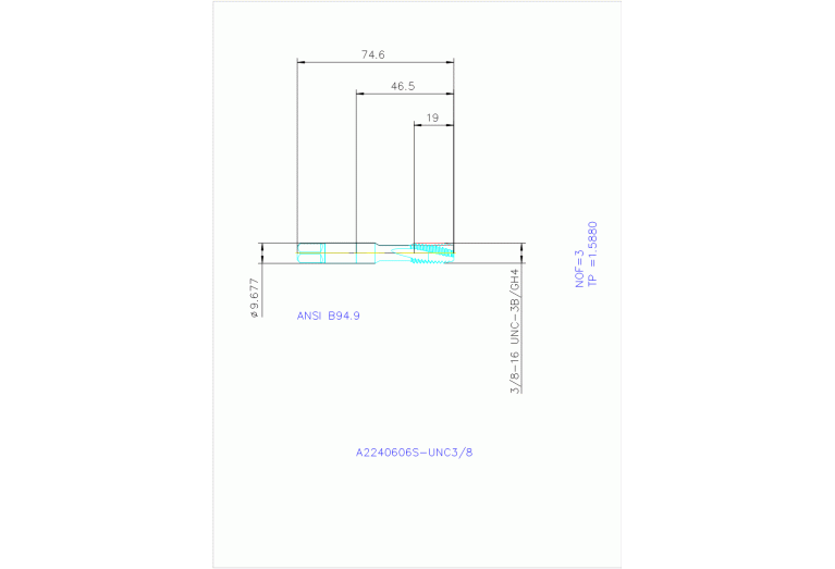 A2240606S-UNC3/8