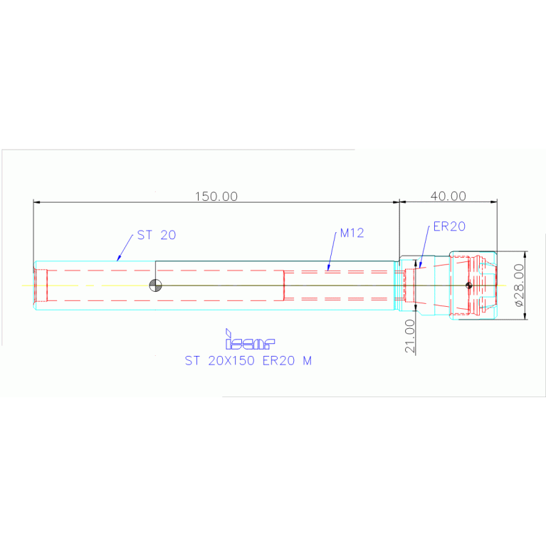 ST 20X150 ER20 M