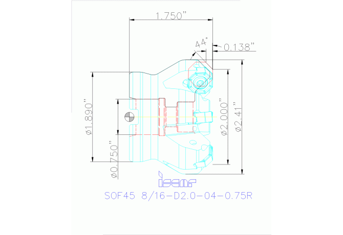 SOF45 8/16-D2.0-04-0.75R