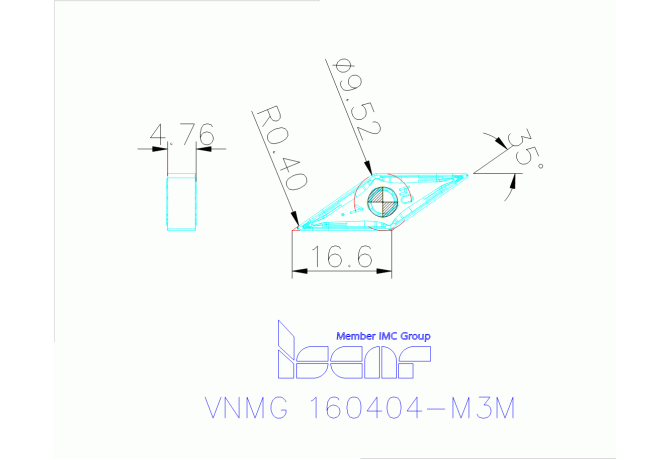 VNMG 160404-M3M IC830