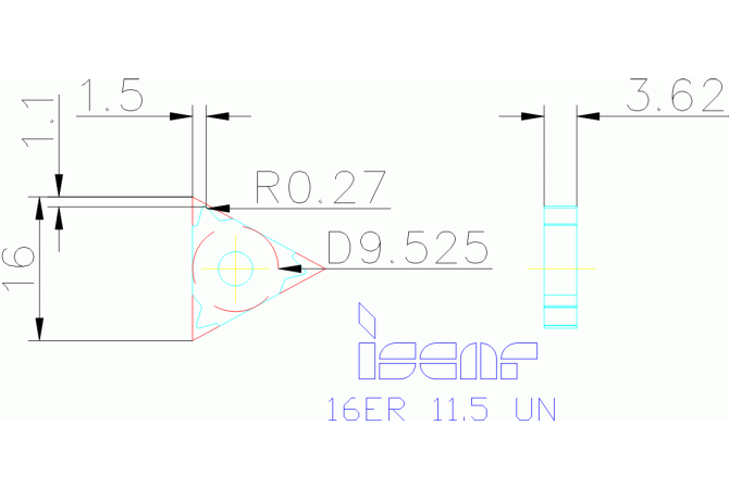 16ER 11.5 UN IC908