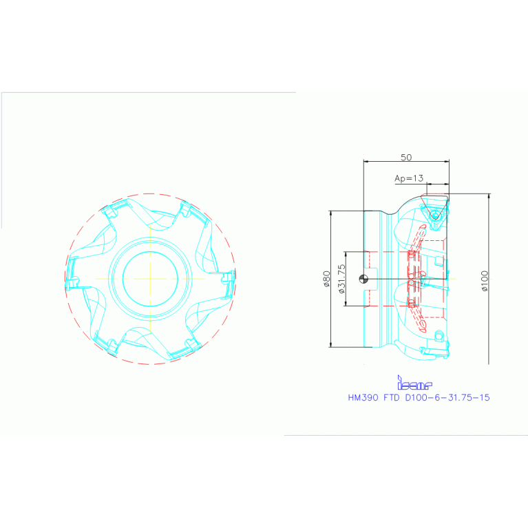 HM390 FTD D100-6-31.75-15