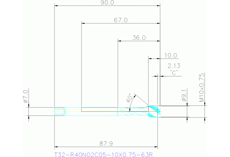 T32-R40N02C05-10X0.75-63R