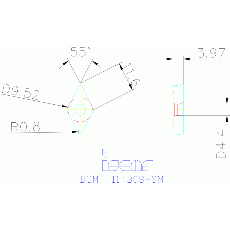 DCMT 11T308-SM IC9350