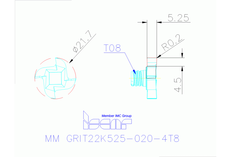 MM GRIT22K525-020-4T8 IC908