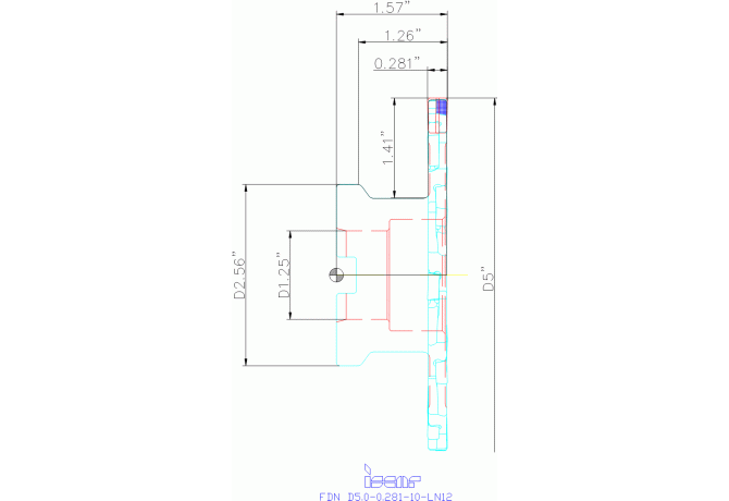 FDN D5.0-0.281-10-LN12