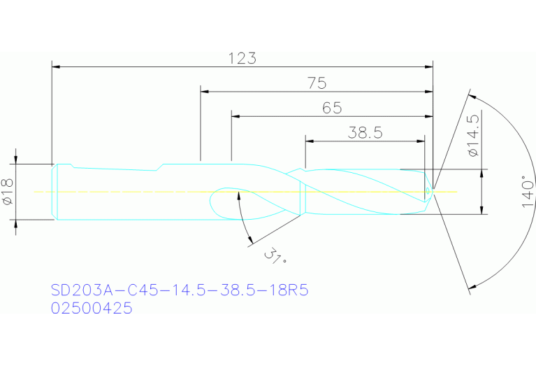 SD203A-C45-14.5-38.5-18R5