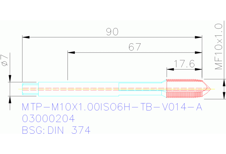 MTP-M10X1.00ISO6H-TB-V014-A