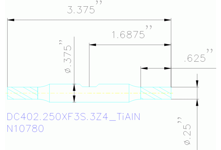 DC402.250XF3S.3Z4 TIALN