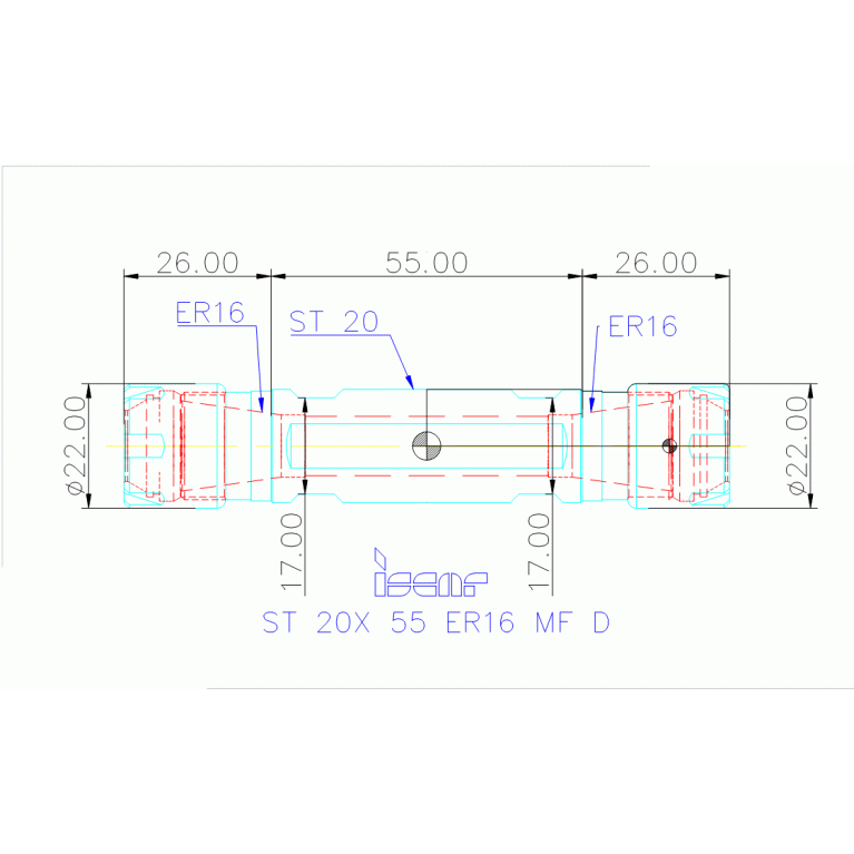 ST 20X 55 ER16 MF D