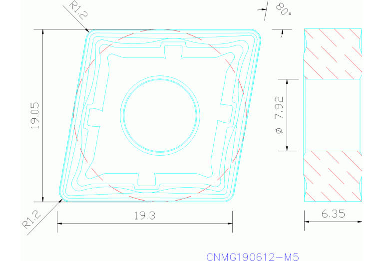 CNMG190612-M5 TP1500