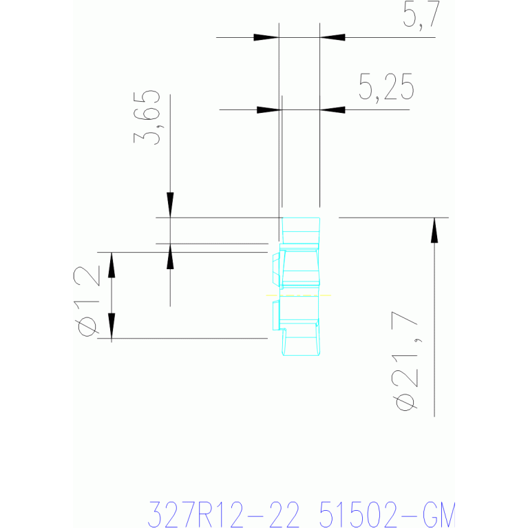327R12-22 51502-GM 1025