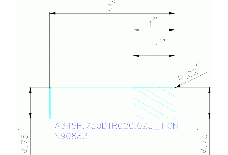 A345R.750D1R020.0Z3 TICN