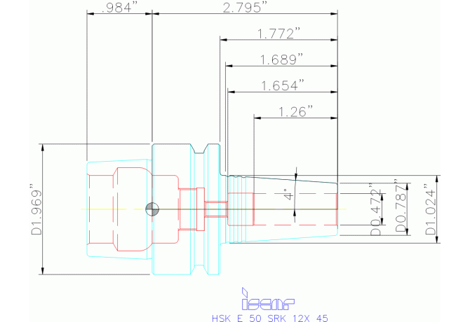 HSK E50 SRK12X45