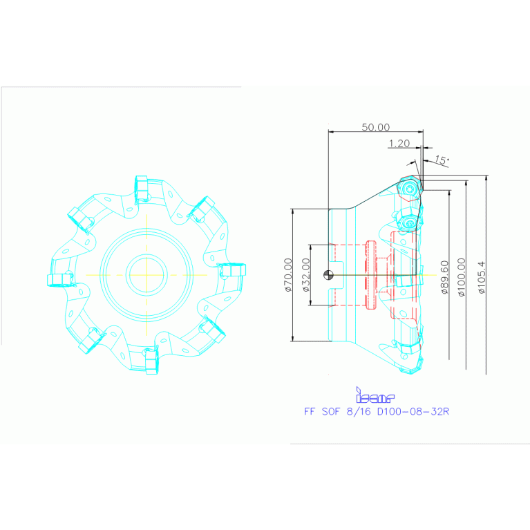 FF SOF 8/16 D100-08-32R