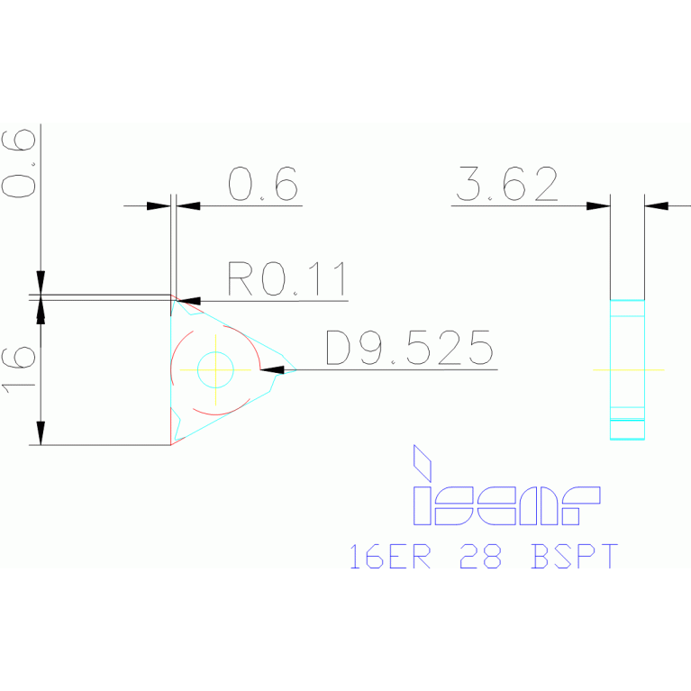 16ER 28 BSPT IC908