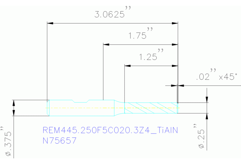 REM445.250F5C020.3Z4 TIALN
