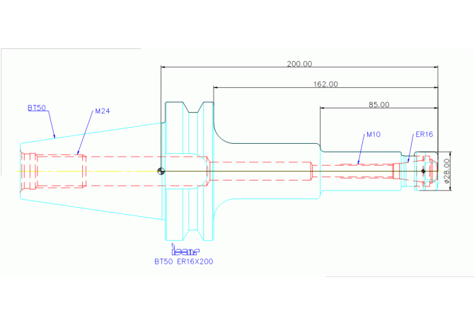 BT50 ER16X200