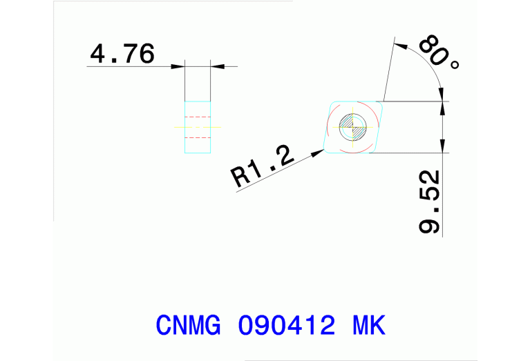 CNMG 090412 MK TT9080