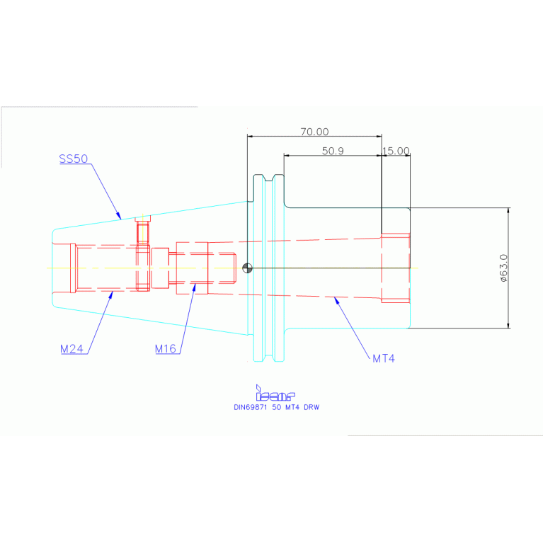 DIN69871 50 MT4 DRW