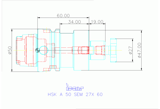 HSK A 50 SEM 27X 60