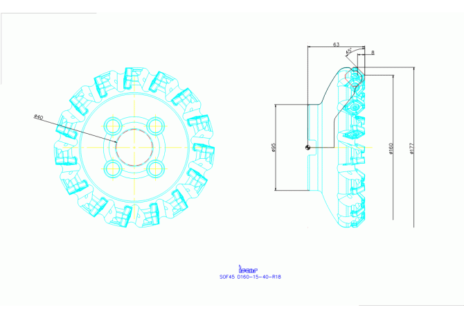 SOF45 D160-15-40-R18