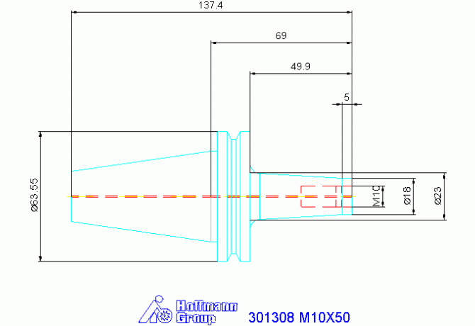301308 M10X50