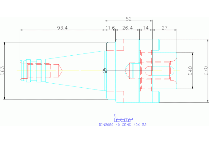 DIN2080 40 SEMC 40X 52