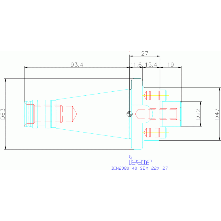 DIN2080 40 SEM 22X 27
