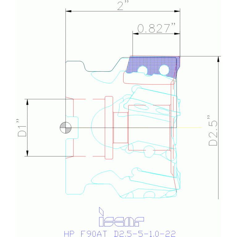 HP F90AT D2.5-5-1.0-22