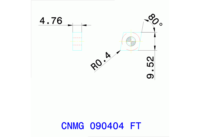 CNMG 090404 FT TT8105