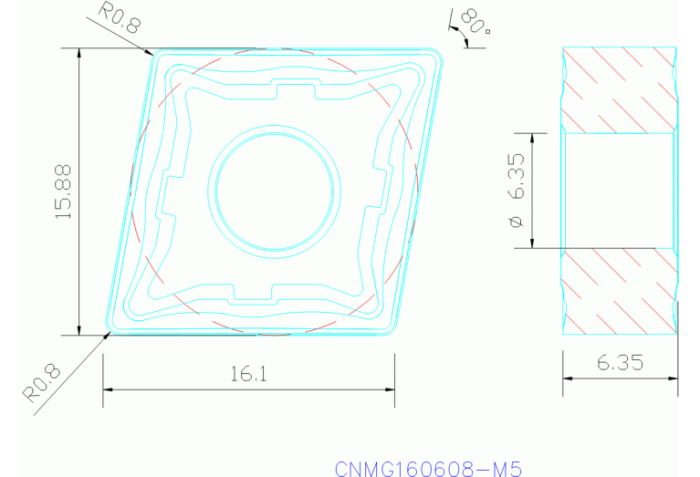 CNMG160608-M5 TP3500