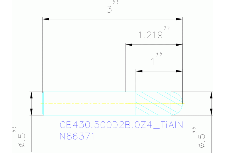 CB430.500D2B.0Z4 TIALN