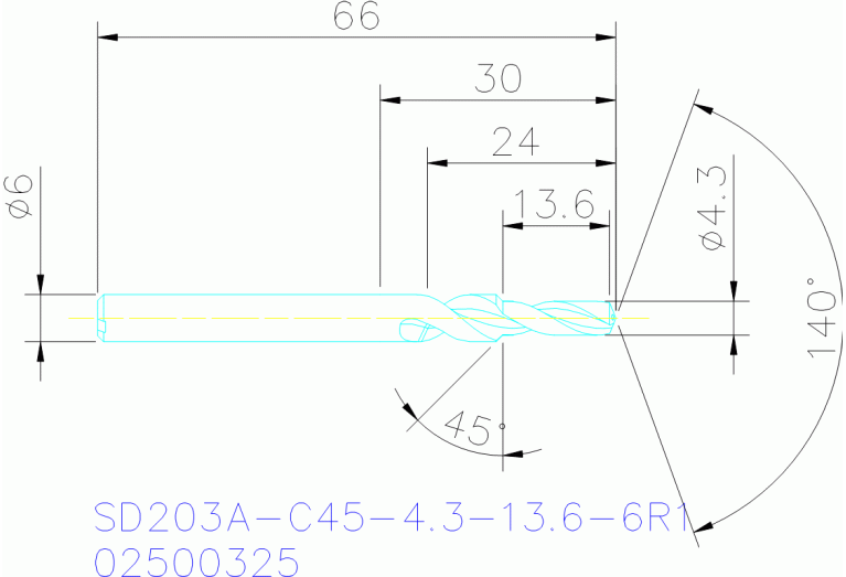 SD203A-C45-4.3-13.6-6R1
