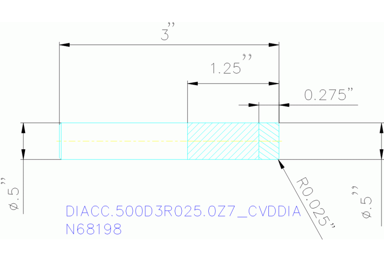 DIACC.500D3R025.0Z7 CVDDIA