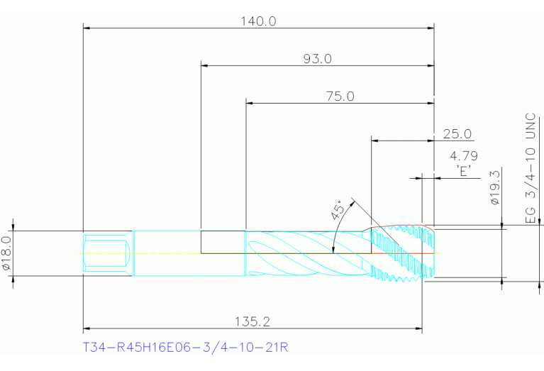 T34-R45H16E06-3/4-10-21R