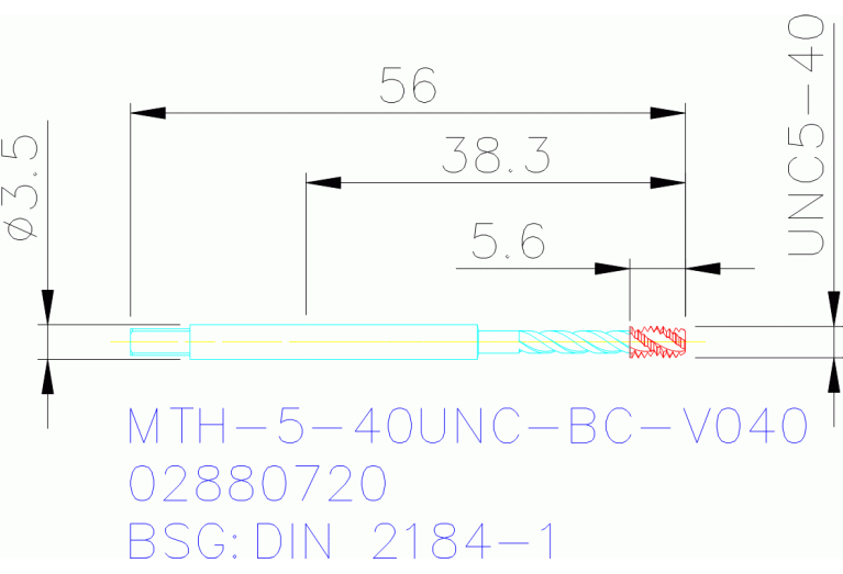 MTH-5-40UNC-BC-V040