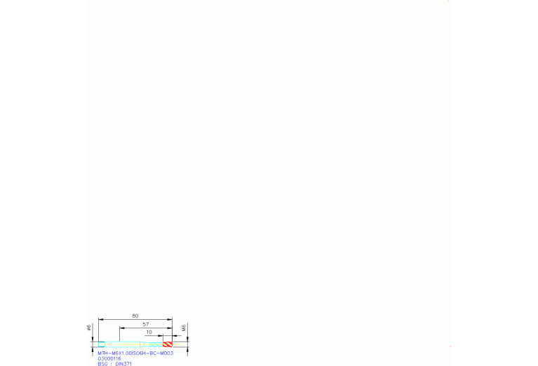 MTH-M6X1.00ISO6H-BC-M003