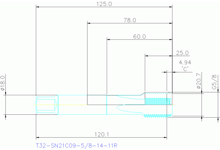 T32-SN21C09-5/8-14-11R