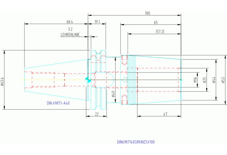 DIN6987140SRKIN25X100