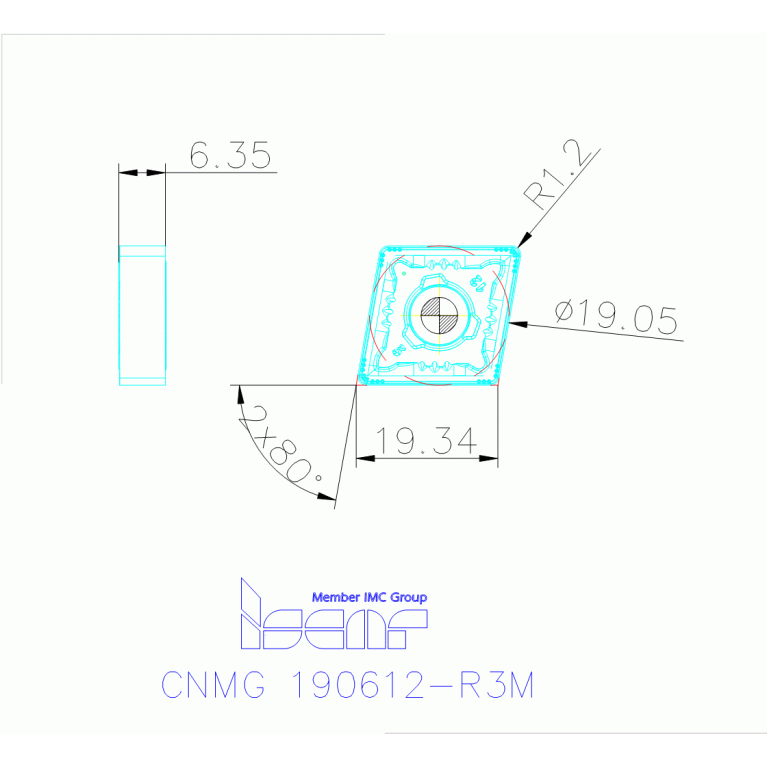CNMG 190612-R3M IC6025